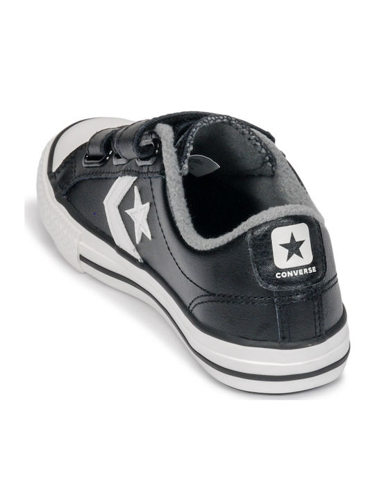One Star STAR PLAYER 3V Kids Sneakers with Hoop & Loop Closure Black