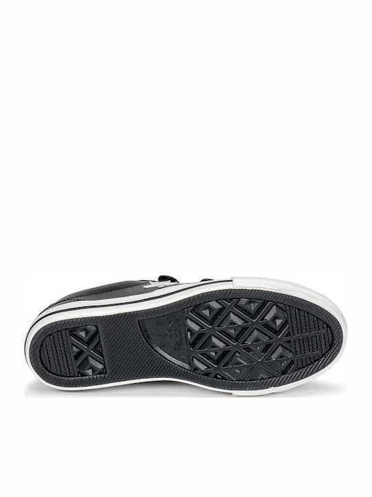 One Star STAR PLAYER 3V Kids Sneakers with Hoop & Loop Closure Black