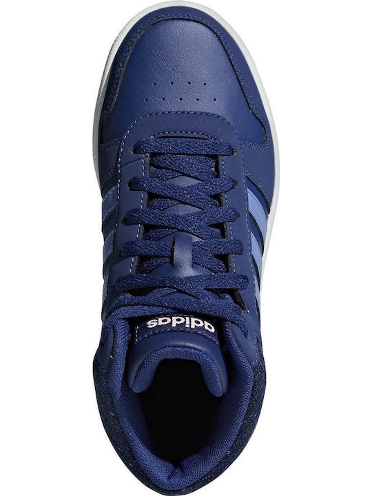 Hoops Hoops Mid 2.0 K Kids Sports Shoes Basketball with Laces Blue