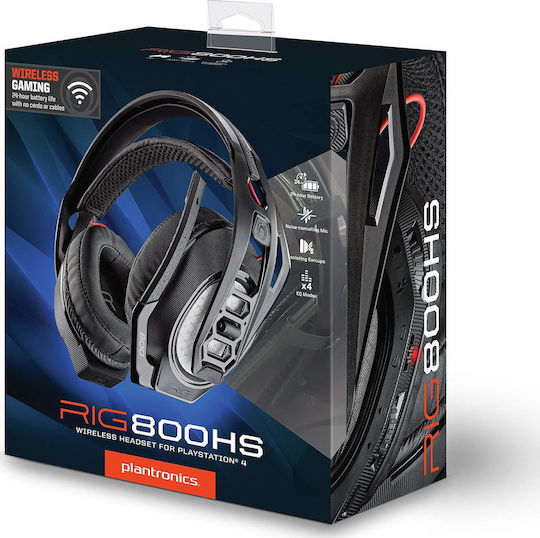 Plantronics RIG 800HS Ασύρματο Over Ear Gaming Headset με σύνδεση 3.5mm / USB