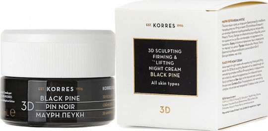 Korres Schwarze Kiefer 3D Creme Gesicht Nacht 40ml