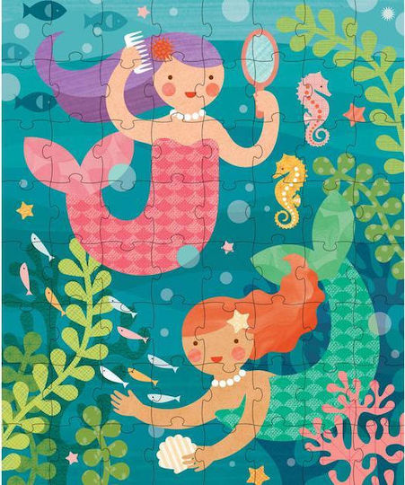 Детски Пъзел Касичка Русалка за 4+ години+ Години 64бр Petit Collage