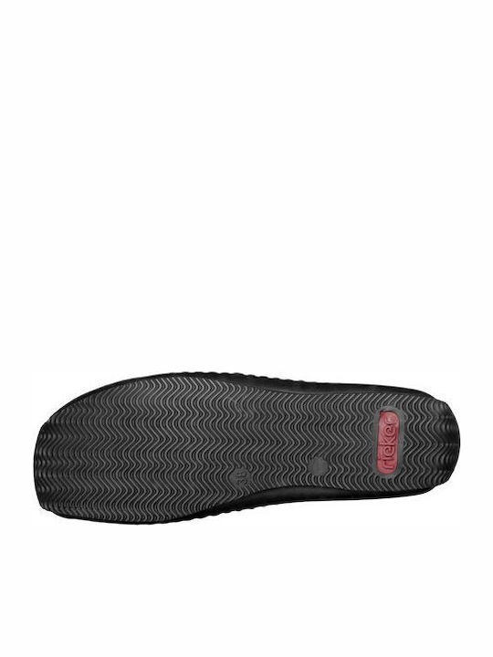 Leder Damen Mokassins in Schwarz Farbe