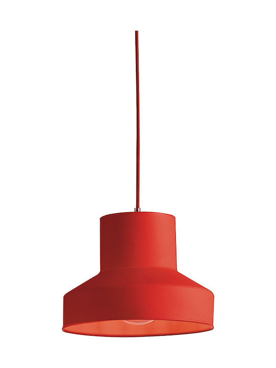 Fan Europe Lennon Pendant Light Single-Light for Socket E27 Red