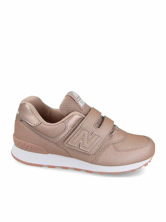 Classics Youth 574 Kids Sneakers with Scratch Pink