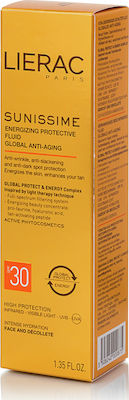 Lierac Sunissime Energizing Protective Fluid Αντηλιακή Κρέμα Προσώπου SPF30 40ml