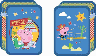 Peppa George Pencil Case Full with 2 Compartments Blue