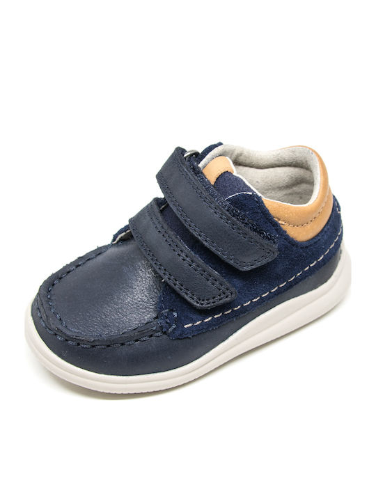 Cloud Tuktu T Kinder Sneakers Hoch Anatomisch mit Klettverschluss Marineblau