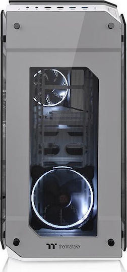 Thermaltake View 71 Tempered Glass Gaming Midi Tower Κουτί Υπολογιστή με Πλαϊνό Παράθυρο Λευκό