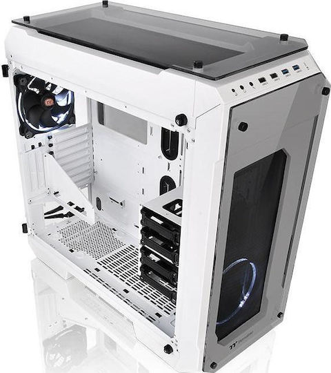 Thermaltake View 71 Tempered Glass Gaming Midi Tower Κουτί Υπολογιστή με Πλαϊνό Παράθυρο Λευκό