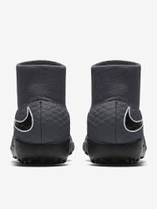 Παιδικά Ποδοσφαιρικά Παπούτσια Ψηλά Hypervenom PhantomX 3 Academy DF με Σχάρα και Καλτσάκι Γκρι
