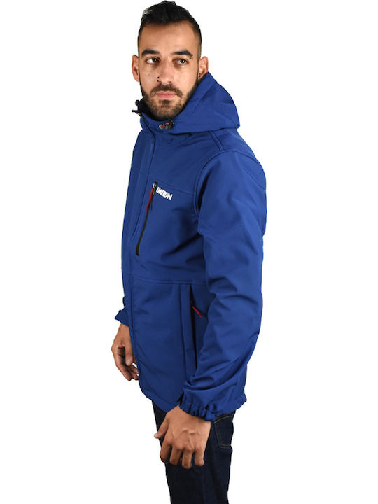 Emerson Geacă pentru bărbați de iarnă Softshell Impermeabil și rezistent la vânt Royal Blue