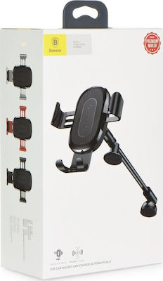 Baseus Handyhalterung Auto Heukji Gravity mit verstellbaren Haken und Drahtloses Laden Schwarz WXZT-01