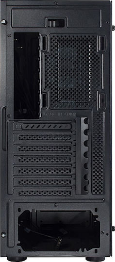 Inter-Tech W-III RGB Gaming Midi Tower Κουτί Υπολογιστή με Πλαϊνό Παράθυρο Μαύρο