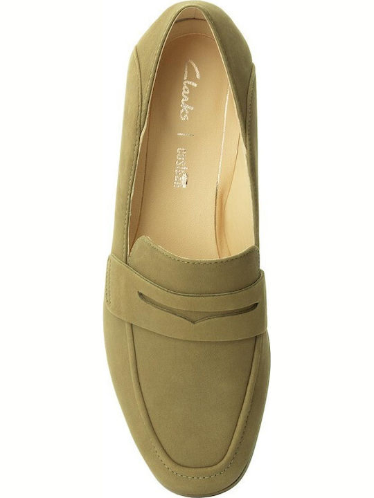 Pure Iris Γυναικεία Slip-On Δερμάτινα Πράσινα