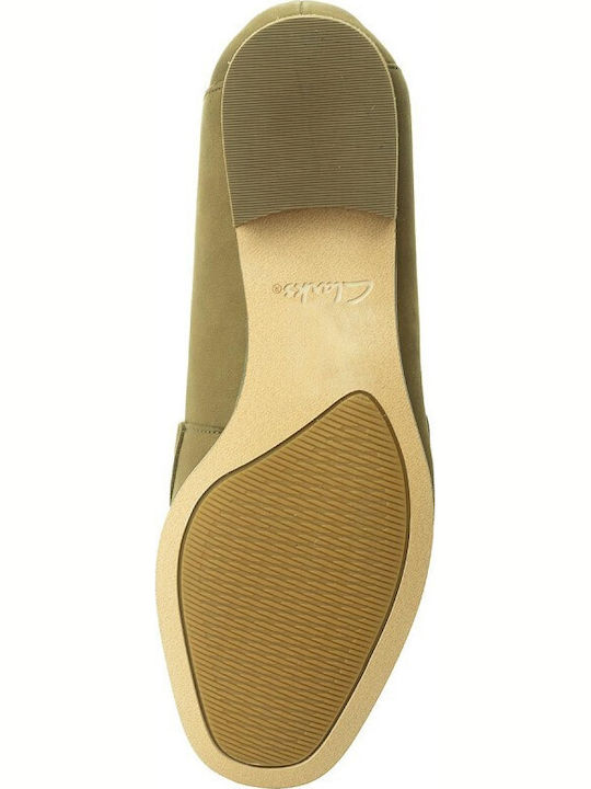 Pure Iris Γυναικεία Slip-On Δερμάτινα Πράσινα