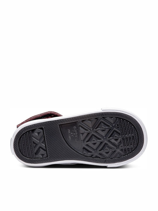 Pro Blaze Strap Hi Kids Sneakers High with Scratch Burgundy