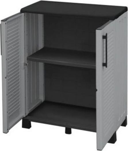 Double-Leaf Cabinet Made of Polypropylene with 1 Shelf 68x37x90 cm