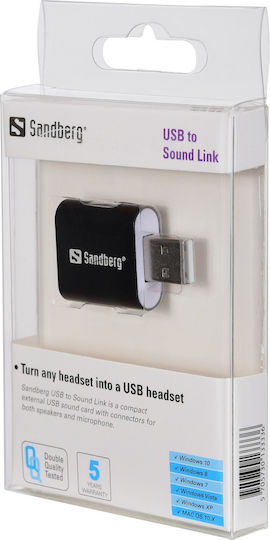 Sandberg 133-33 External USB 2.0 Sound Card