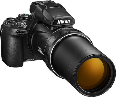 Nikon Coolpix P1000 Compact Aparat Foto 16MP Cu Zoom Optic 125x cu Ecran 3.2" și Rezoluție Video 3840 x 2160 pixeli Negru