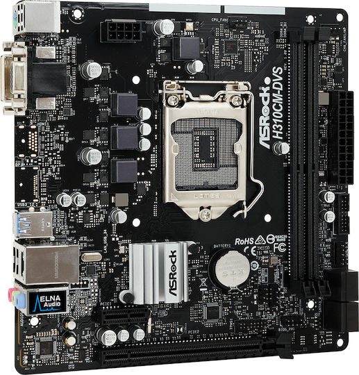 ASRock H310CM-DVS Дънна Платка Micro ATX с Intel 1151 Сокет 90-MXB8K0-A0UAYZ