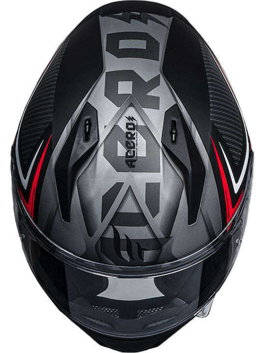 MT Stinger Acero Mat Black/Grey Κράνος Μηχανής Full Face 1450gr