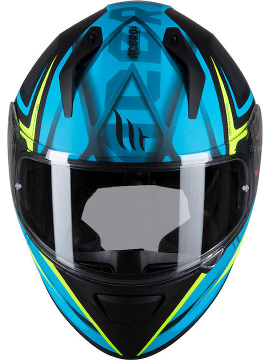 MT Stinger Acero Mat Blue Κράνος Μηχανής Full Face 1450gr
