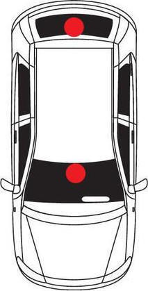 Lampa Car Antenna Interior Sticker for Radio