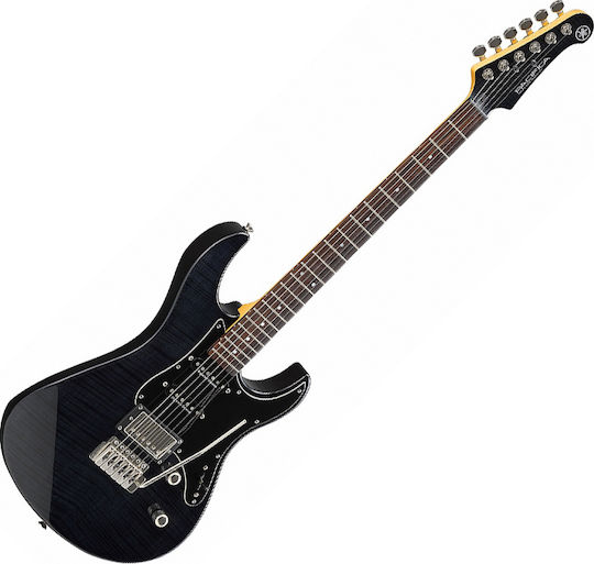 Yamaha PAC-612VIIFM Elektrische Gitarre Stratocaster mit SSS Tonabnehmerkonfiguration Schwarz