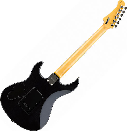 Yamaha PAC-612VIIFM Elektrische Gitarre Stratocaster mit SSS Tonabnehmerkonfiguration Schwarz