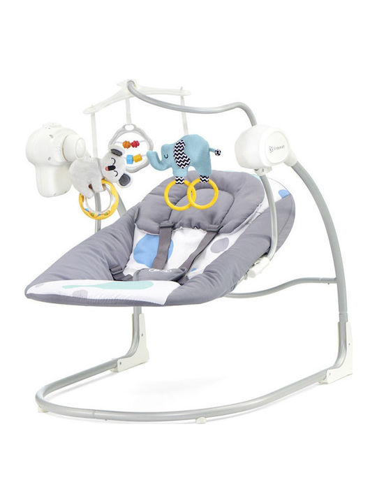 Kinderkraft Electric Baby Relax 2 in 1 Minky with Music Mint for Child up to 9kg KKBMINKYMIN000