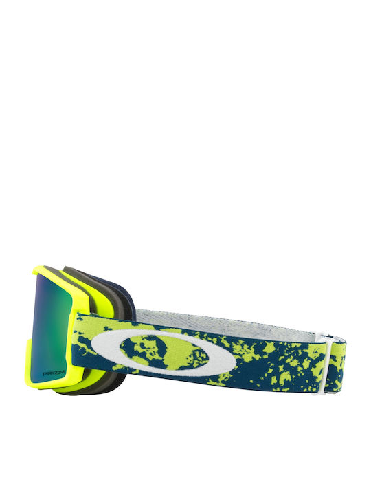 Oakley Line Miner Ski- & Snowboardbrille Erwachsene Bunt mit Linse in Grün Farbe
