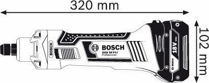 Bosch GGS 18 V-LI Professional Geradschleifer Solo
