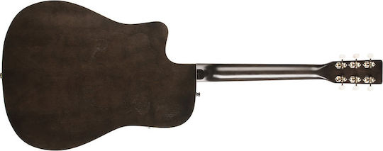 Art & Lutherie Semi-Acoustic Guitar Americana Cutaway Faded Black Q1T Cutaway Black