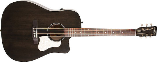 Art & Lutherie Semi-Acoustic Guitar Americana Cutaway Faded Black Q1T Cutaway Black