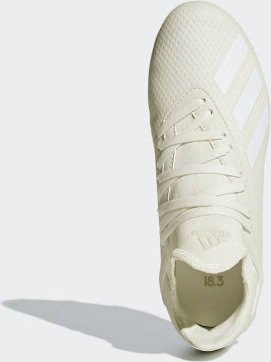 Adidas Παιδικά Ποδοσφαιρικά Παπούτσια X 18.3 Firm Ground Cleats Geformt Weiß