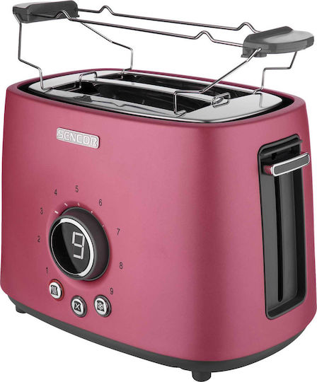 Sencor STS6054RD STS 6054RD Toaster 2 Slots 1000W Pink