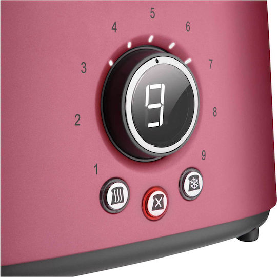 Sencor STS6054RD STS 6054RD Toaster 2 Slots 1000W Pink