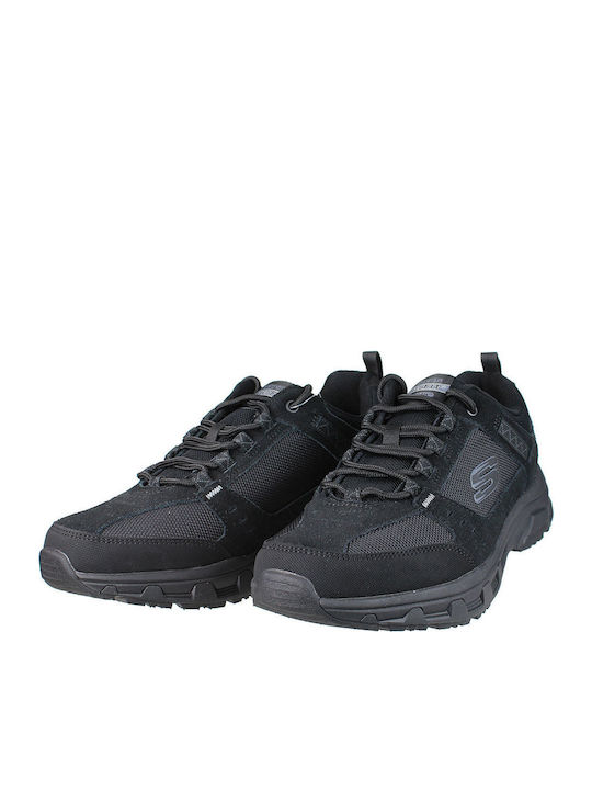 Skechers Memory Foam Ανδρικά Ορειβατικά Παπούτσια Μαύρα