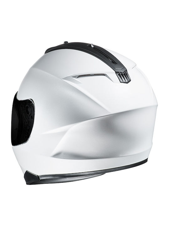 HJC C70 Metal Pearl White Κράνος Μηχανής Full Face 1500gr με Sunvisor