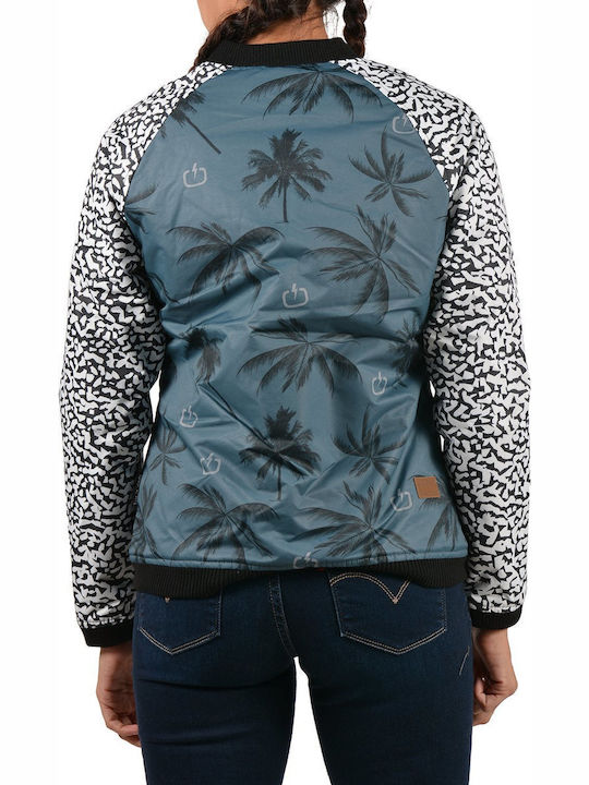 Women's Short Bomber Jacket for Winter