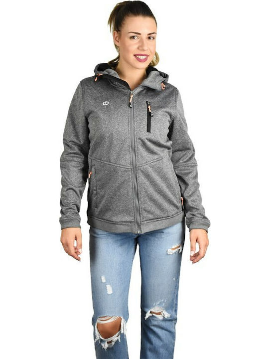 Emerson Women's Short Sports Jacket for Winter with Hood Gray