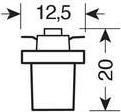 Lampa Λάμπες Αυτοκινήτου Hyper-Led Power 2 White B8.5D LED 12V 2τμχ