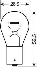 Lampa Lamps Car Single filament P21W-BA15S-1156 24V 21W 2pcs