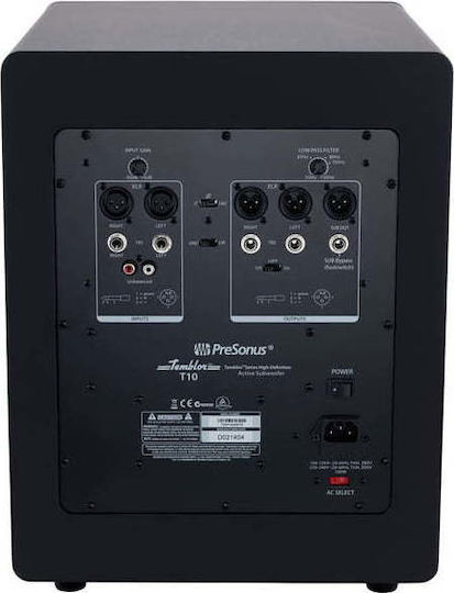 Presonus Temblor T10 Aktiv Subwoofer mit Lautsprecher 10" 170W Schwarz