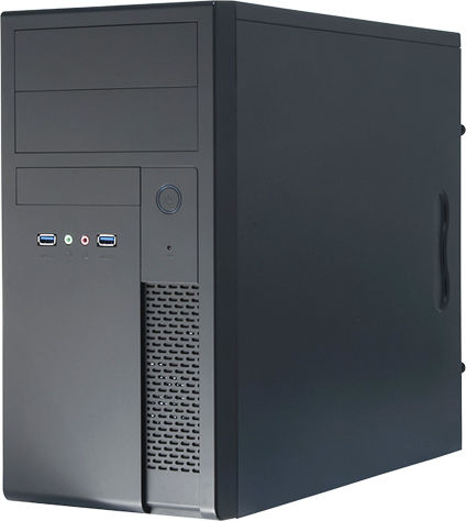 Chieftec XT-01B-350GPB Mini Tower Κουτί Υπολογιστή Μαύρο