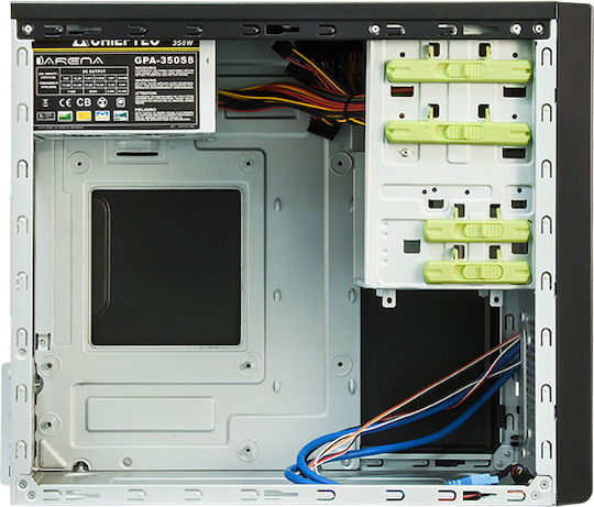 Chieftec XT-01B-350GPB Mini Tower Κουτί Υπολογιστή Μαύρο