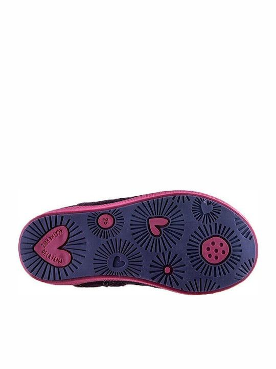 Suede Kids Boots with Zipper Burgundy
