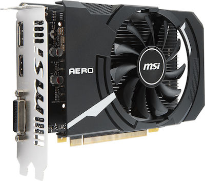 MSI GeForce GTX 1050 Ti 4GB GDDR5 Aero ITX OCV1 Κάρτα Γραφικών