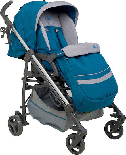 Bebe Stars Gabi Adjustable Baby Stroller Suitable for Newborn Light Blue 9.7kg